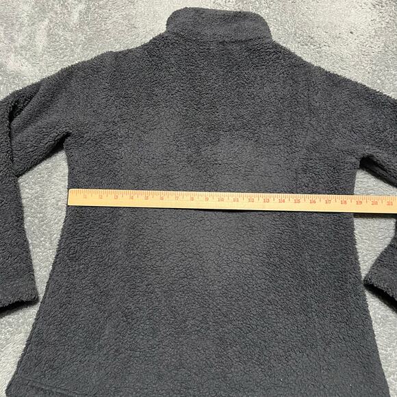 Patagonia Fleece Womens Large Gray Los Gatos Fleece 1/4 Zip Pullover *wearing - Picture 5 of 9